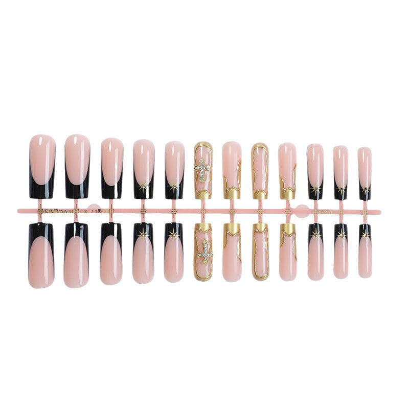 Elegant Structured Press-On Nail Art Set Bowlift