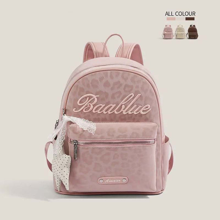 Star-Embellished Casual Backpack Bowlift