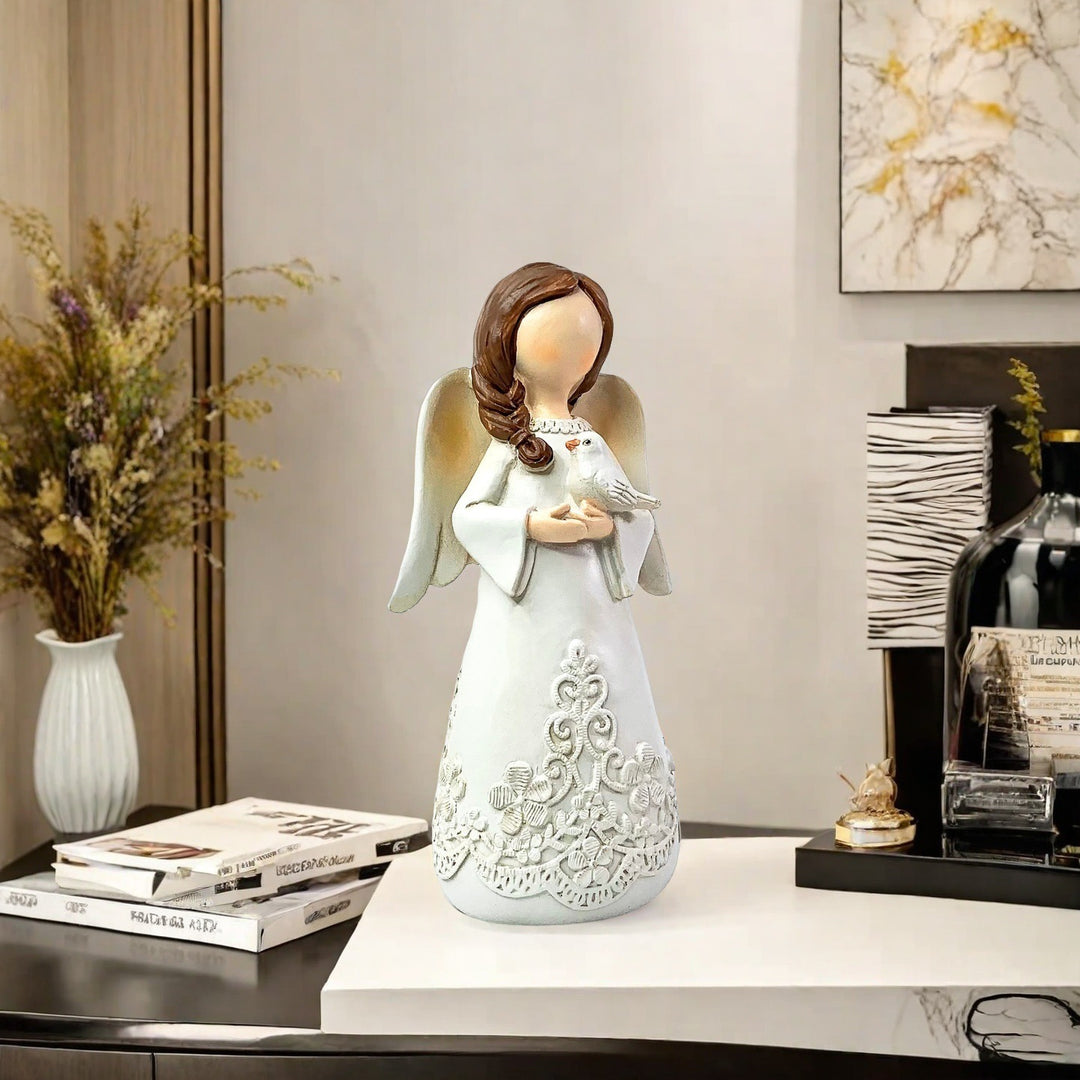 Angel-like decorative figure Bowlift