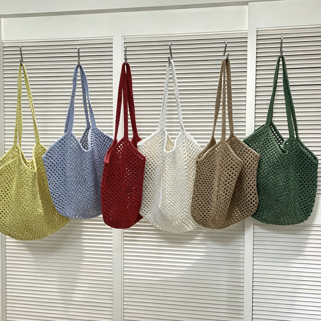 Crocheted tote bag with casual shape Bowlift