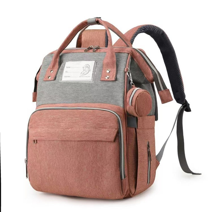 Multi-Compartment Functional Diaper Backpack Bowlift