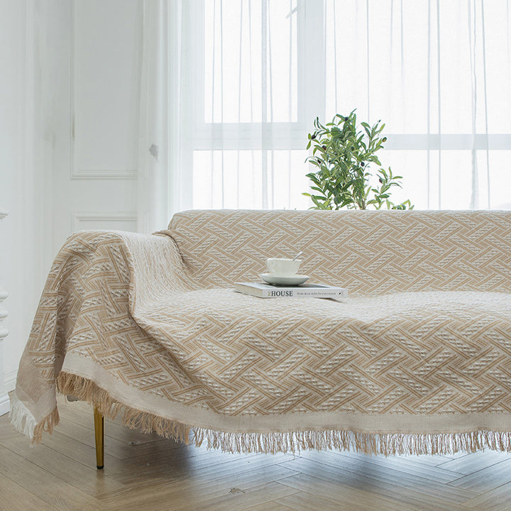 Textured Sofa Throw Blanket