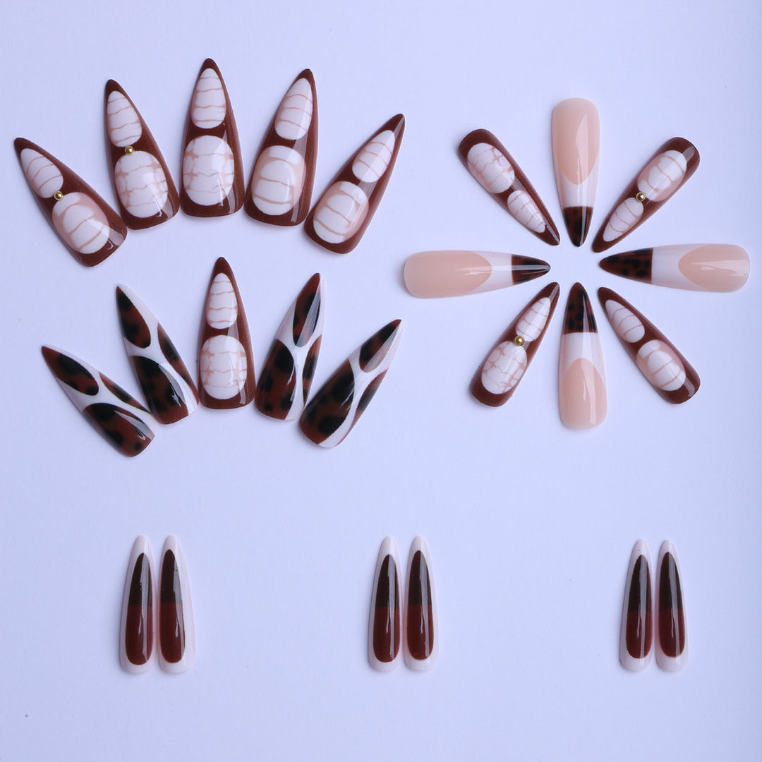 Artificial fingernails with modern design Bowlift