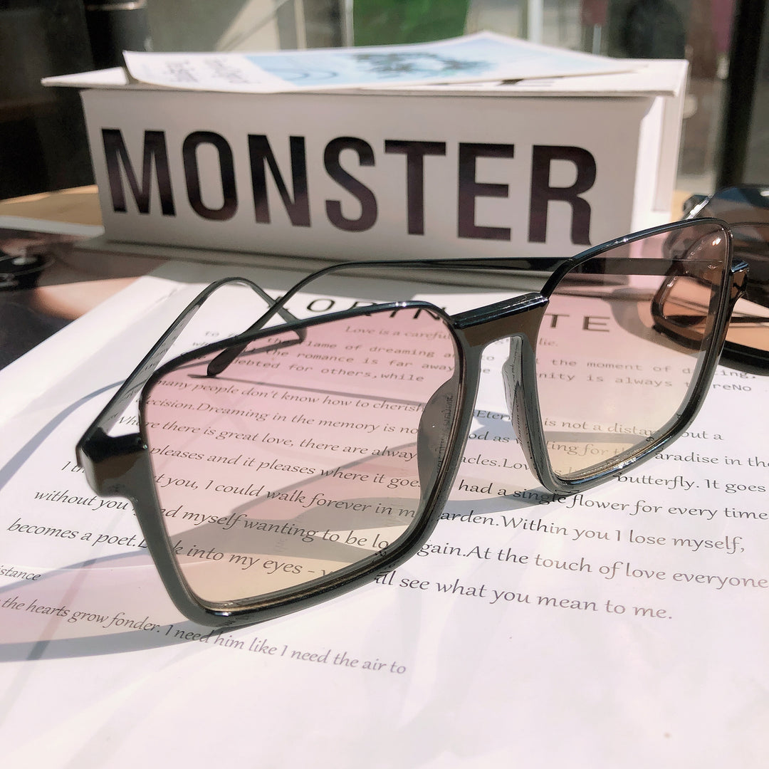 Oversized Geometric Frame Sunglasses Bowlift