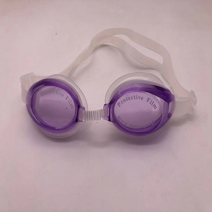 Sport swimming goggles with high-performance anti-fog coating and flexible silicone strap Bowlift