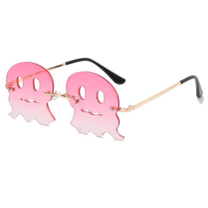 Women playful sunglasses with fun ghost design Bowlift