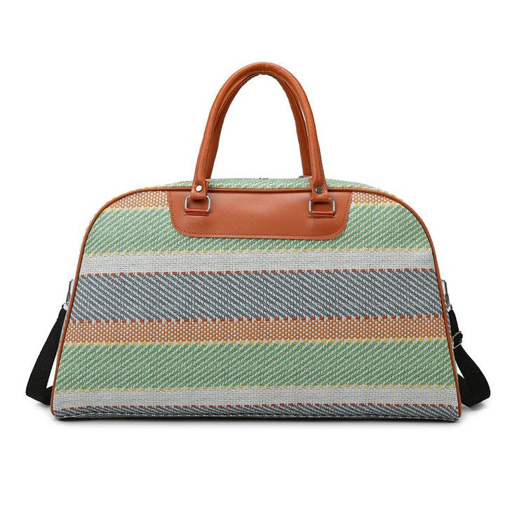 Stylish Plaid Weekend Tote Bag Bowlift