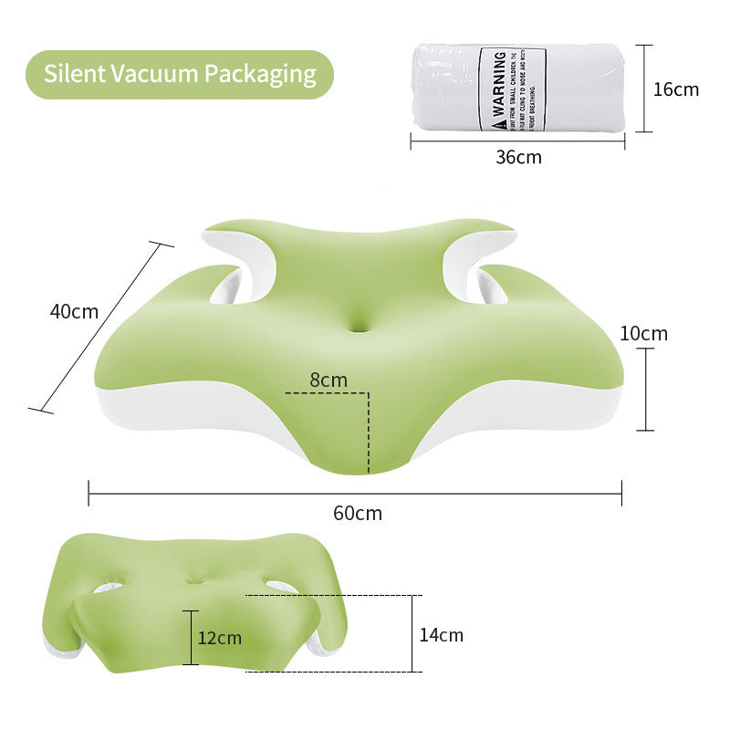 Ergonomic Neck And Shoulder Sleep Pillow With Cooling Gel Surface Bowlift
