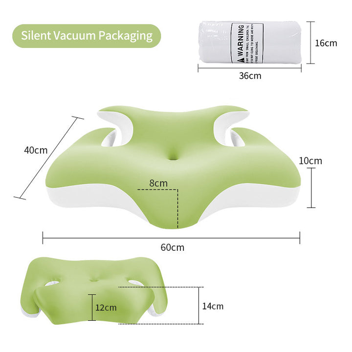 Ergonomic Neck And Shoulder Sleep Pillow With Cooling Gel Surface Bowlift