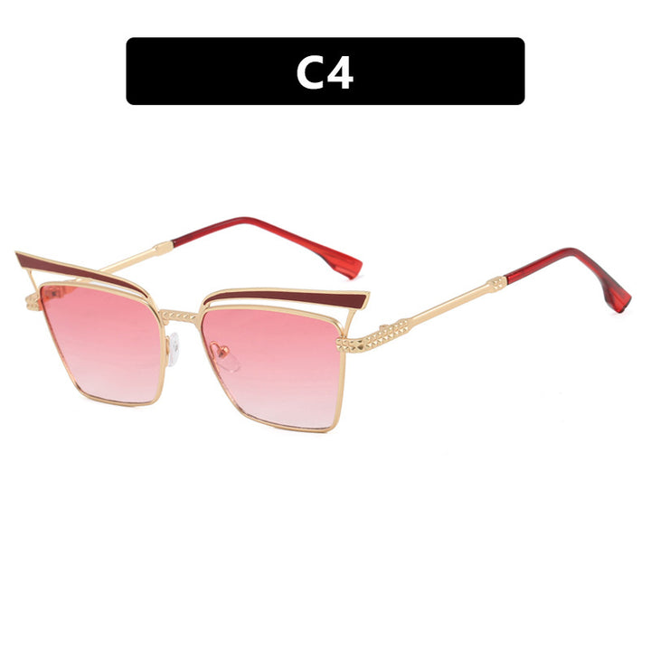 Women's square designer glasses with delicate metal frame Bowlift