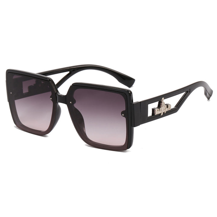 Ladies square designer sunglasses with elegant embellishments Bowlift