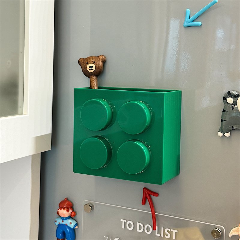 Magnetic Building-Block Style Fridge Storage Caddy Bowlift