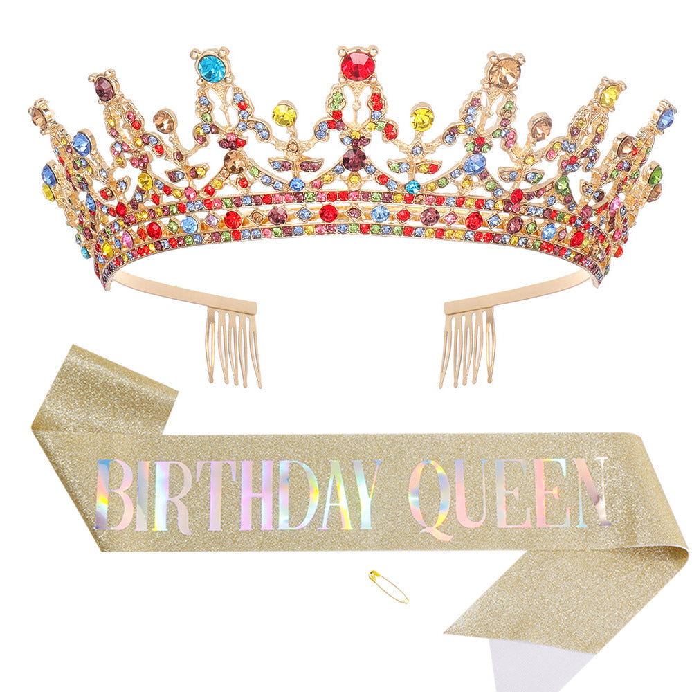 Women's Sparkling Crown and Sash Set Bowlift