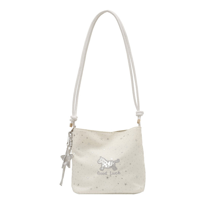 WoCasual Star-Print Crossbody Bag Bowlift