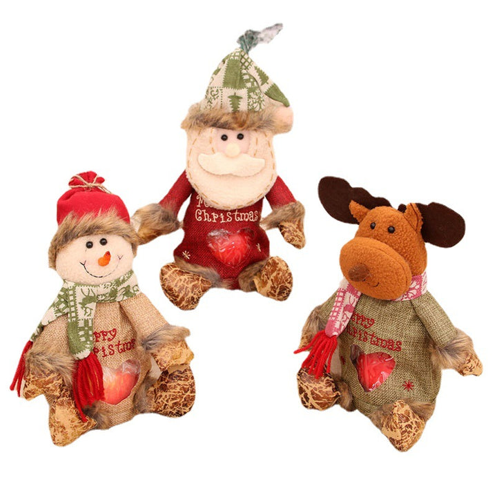 Plush Holiday Moose Figurine Bowlift