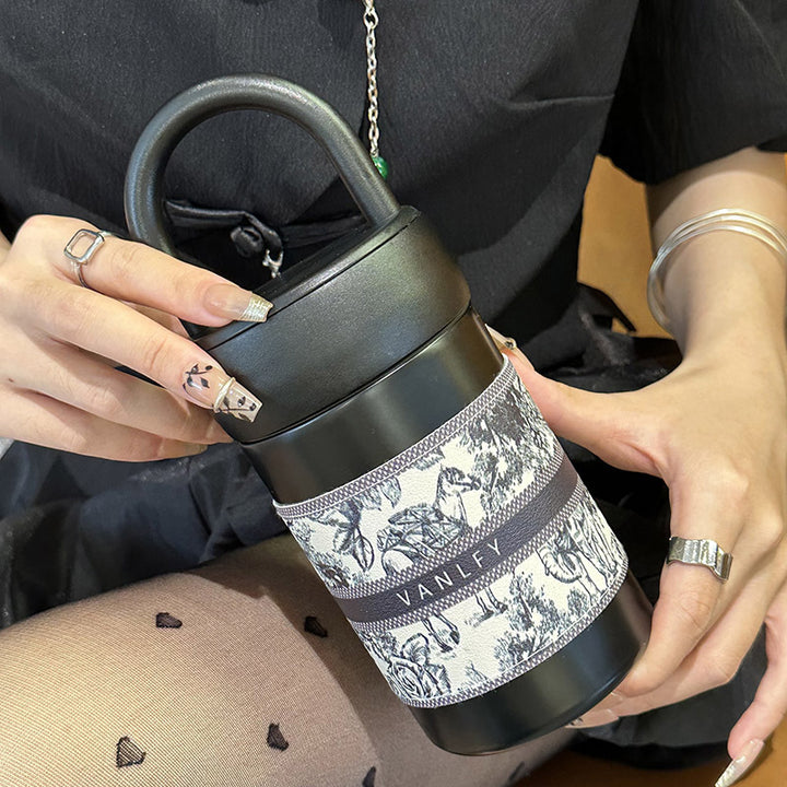 Women's Insulated Bottle with Practical Carry Handle Bowlift