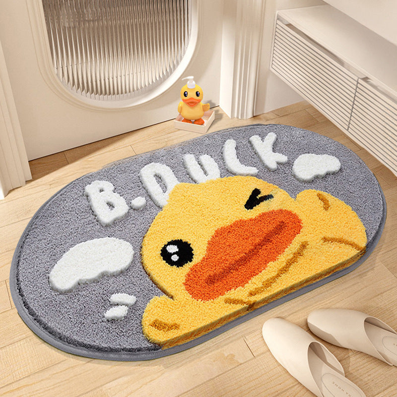 Cartoon Duck-Themed Bath Mat Bowlift