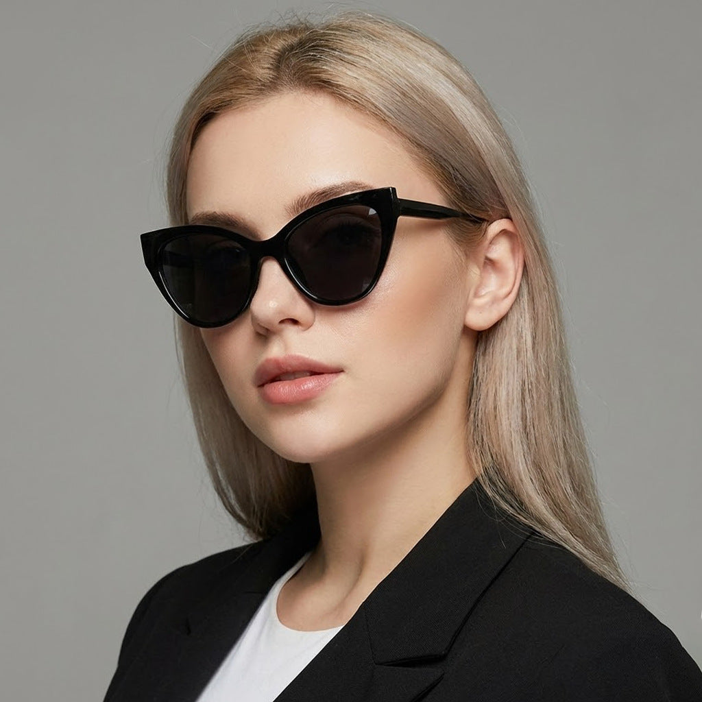Women's Cat-Eye Sunglasses with UV Protection and Modern Frame Bowlift