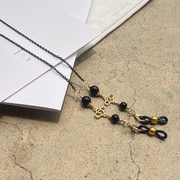 Elegant Long Pendant Necklace with Bead Accents Bowlift