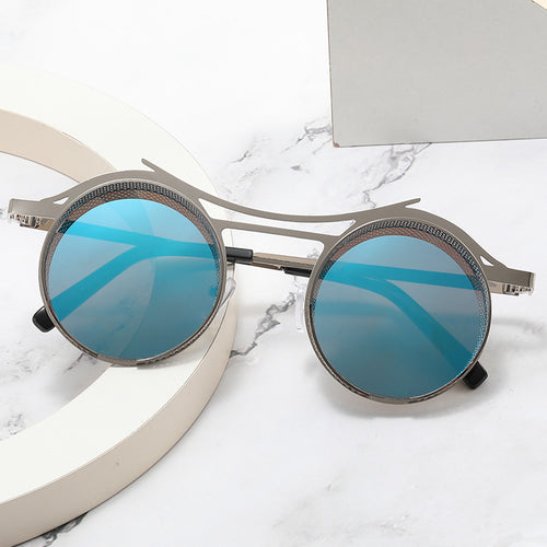 Women's fashionable round sunglasses with extravagant design Bowlift