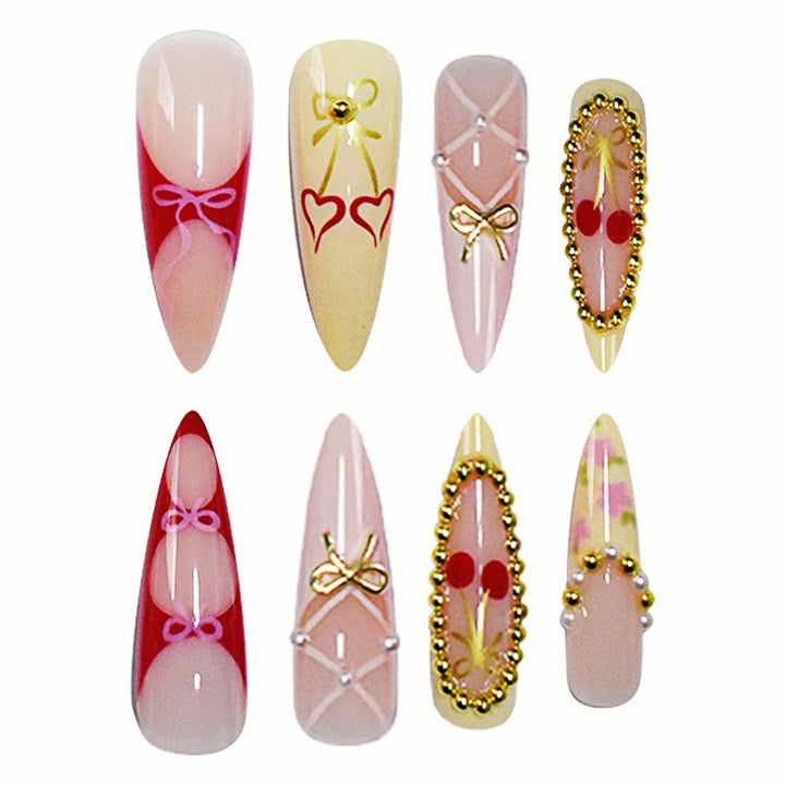 Luxury 3D Decorative Press-On Nails Bowlift