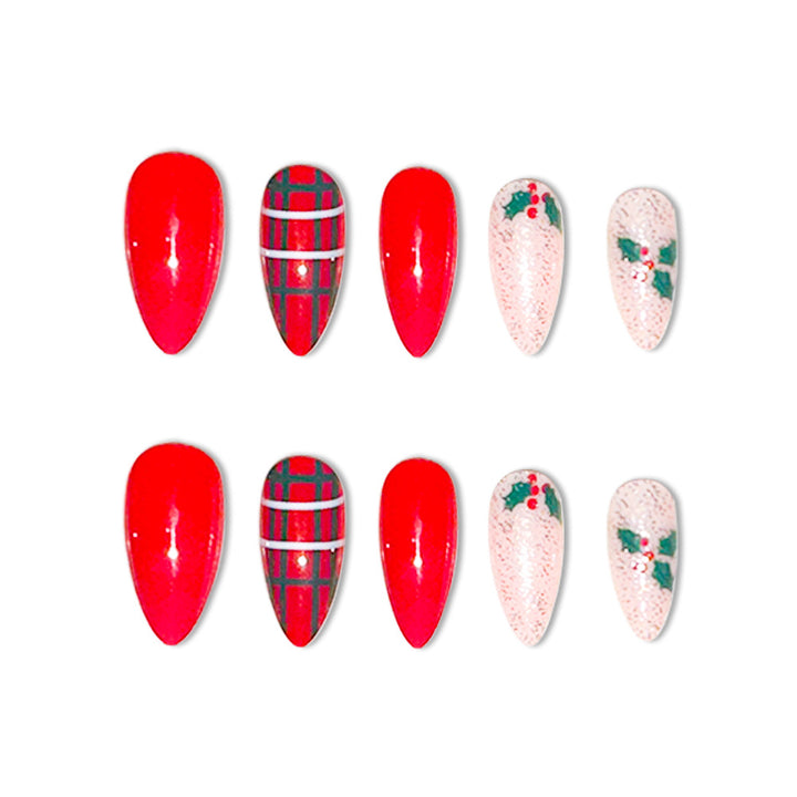 Festive Holiday Nail Art Extensions Bowlift