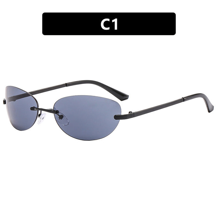 Ladies fashionable sunglasses in elegant half frame-B design Bowlift
