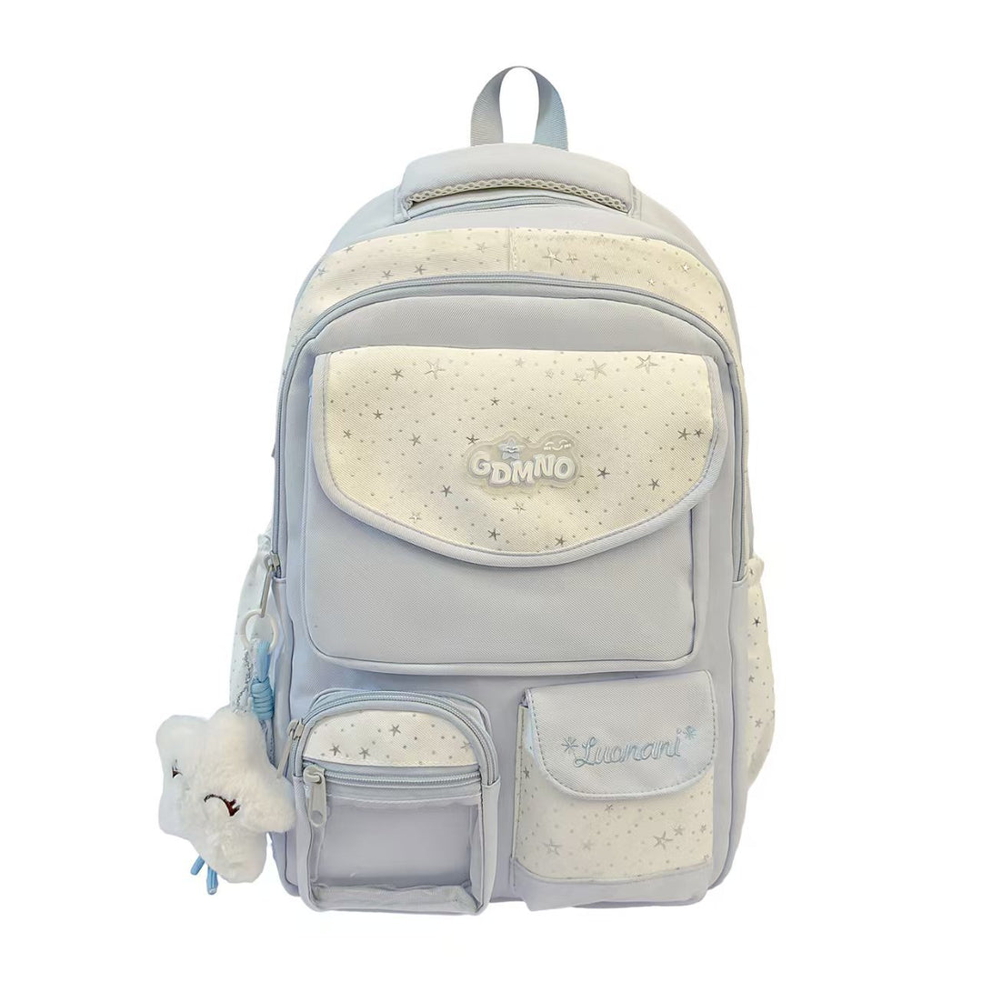 Star Patterned School Backpack Bowlift