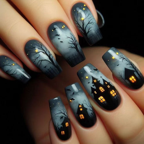 Creative Halloween Designed Nail Art Bowlift