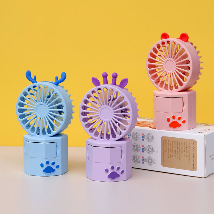 Unisex Portable Mini Fan with Animal Ears and USB Connection Bowlift