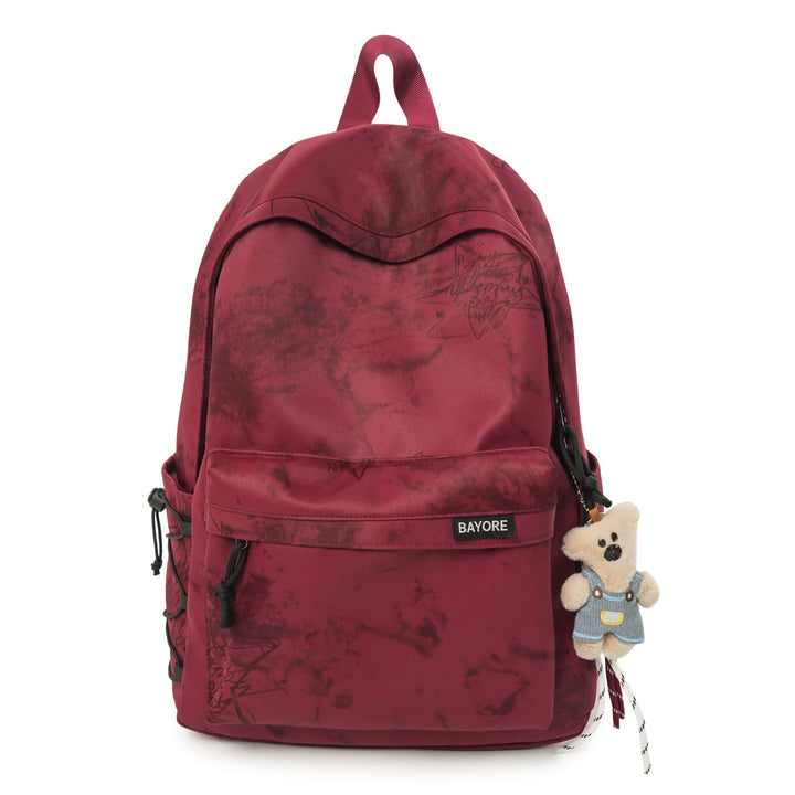 Artistic Marble-Patterned Backpack
