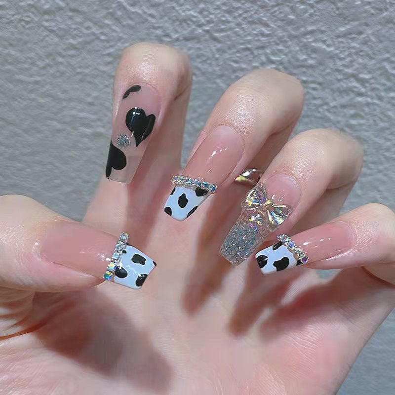 Decorative Floral Press-On Nail Art Set Bowlift