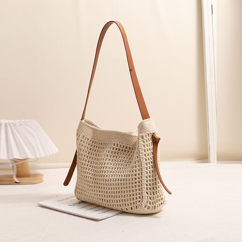 Handcrafted Cowhide Shoulder Bag Bowlift