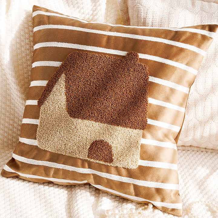 Ladies Structured Pillowcase with Elegant Striped Design Bowlift