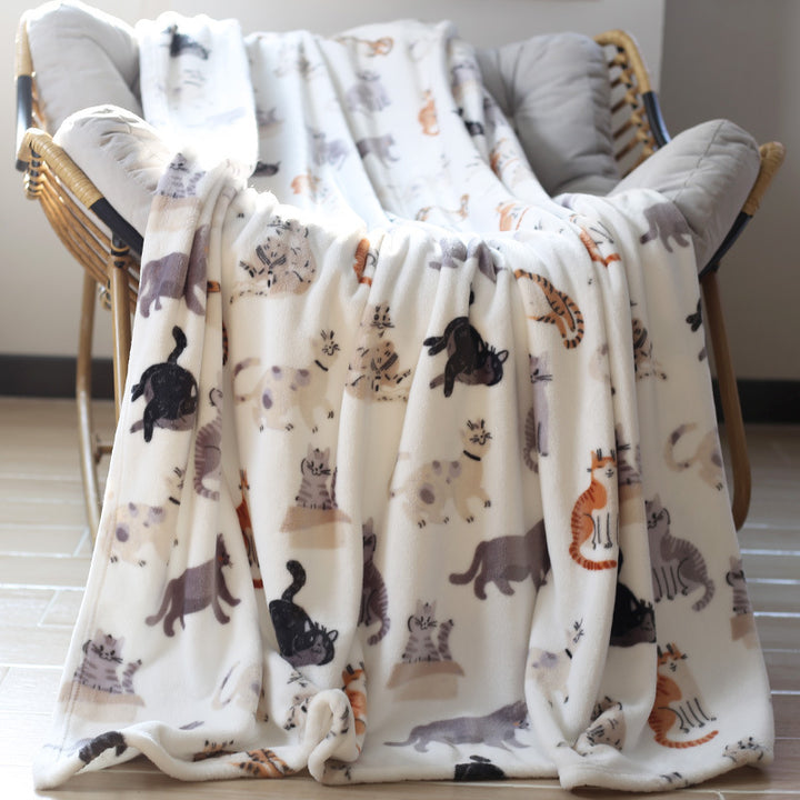 Cozy Unicorn-Themed Fleece Hoodie Blanket