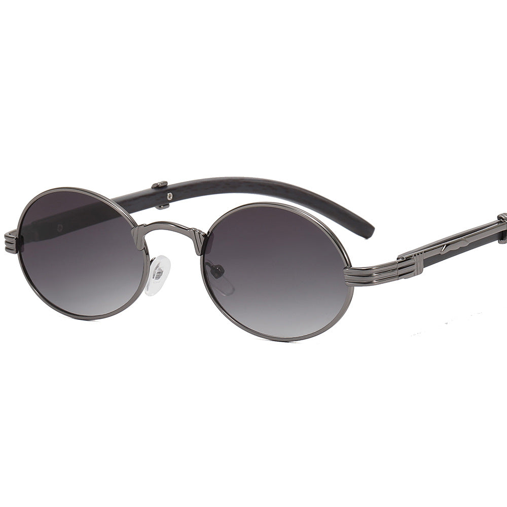 Women's round designer sunglasses with innovative metal frame Bowlift