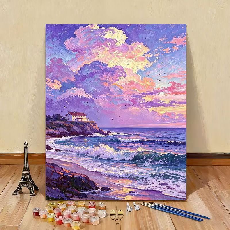 DIY Ocean Wave Landscape Painting Kit Bowlift