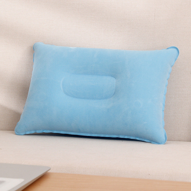 Ergonomic Inflatable Travel Pillow with Head Cradle Bowlift