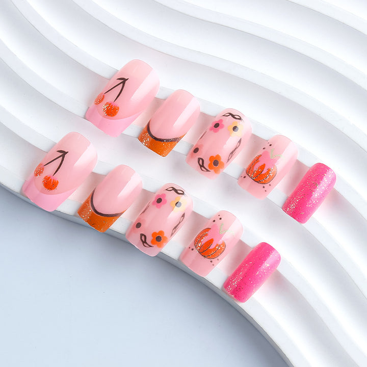 Creative Floral Nail Art Design Bowlift