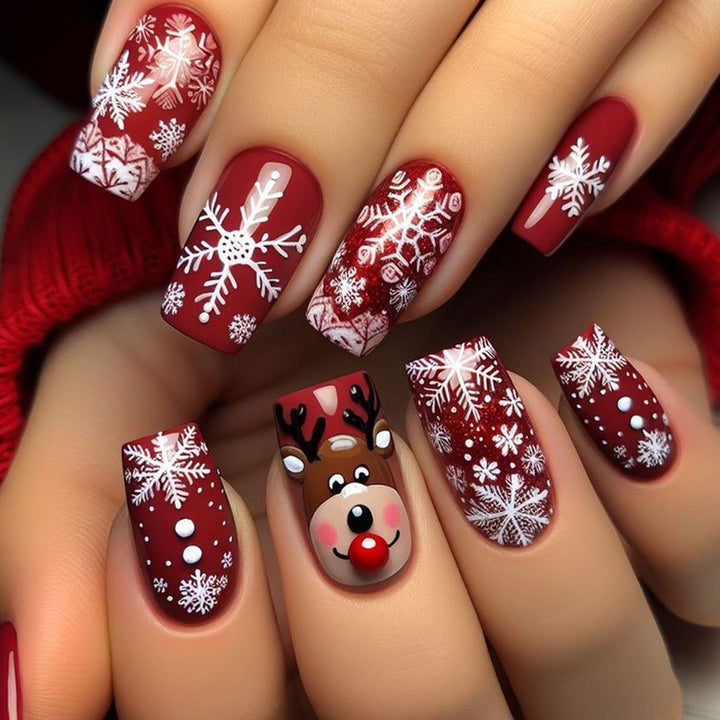 Festive Holiday-Themed Nail Art Bowlift 1788155398