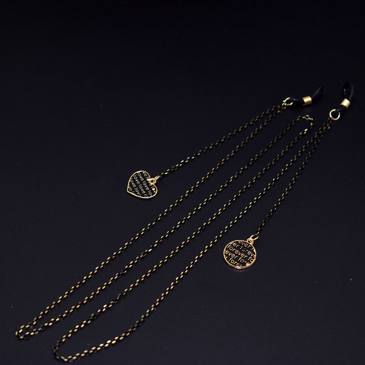 Elegant Heart Pendant Eyewear Chain Bowlift