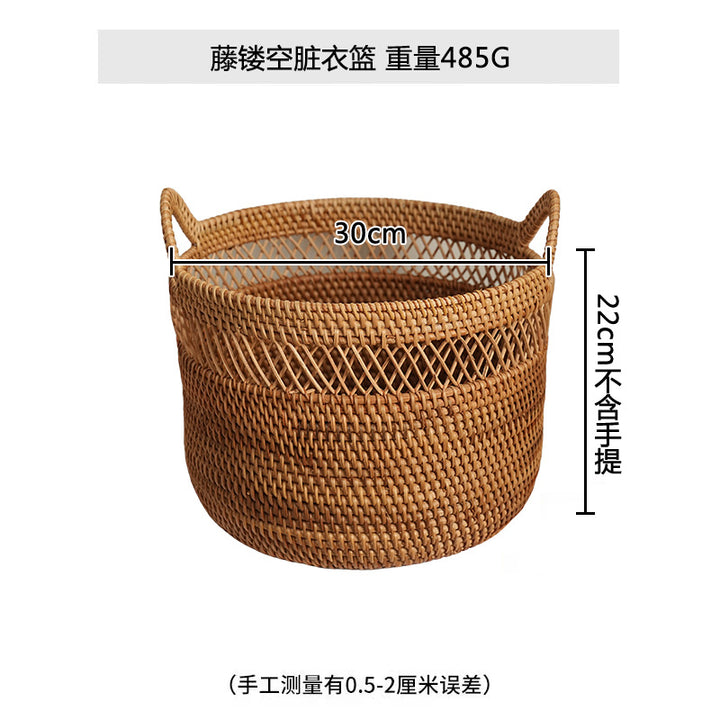Women Elegant hand-woven basket with practical handles Bowlift
