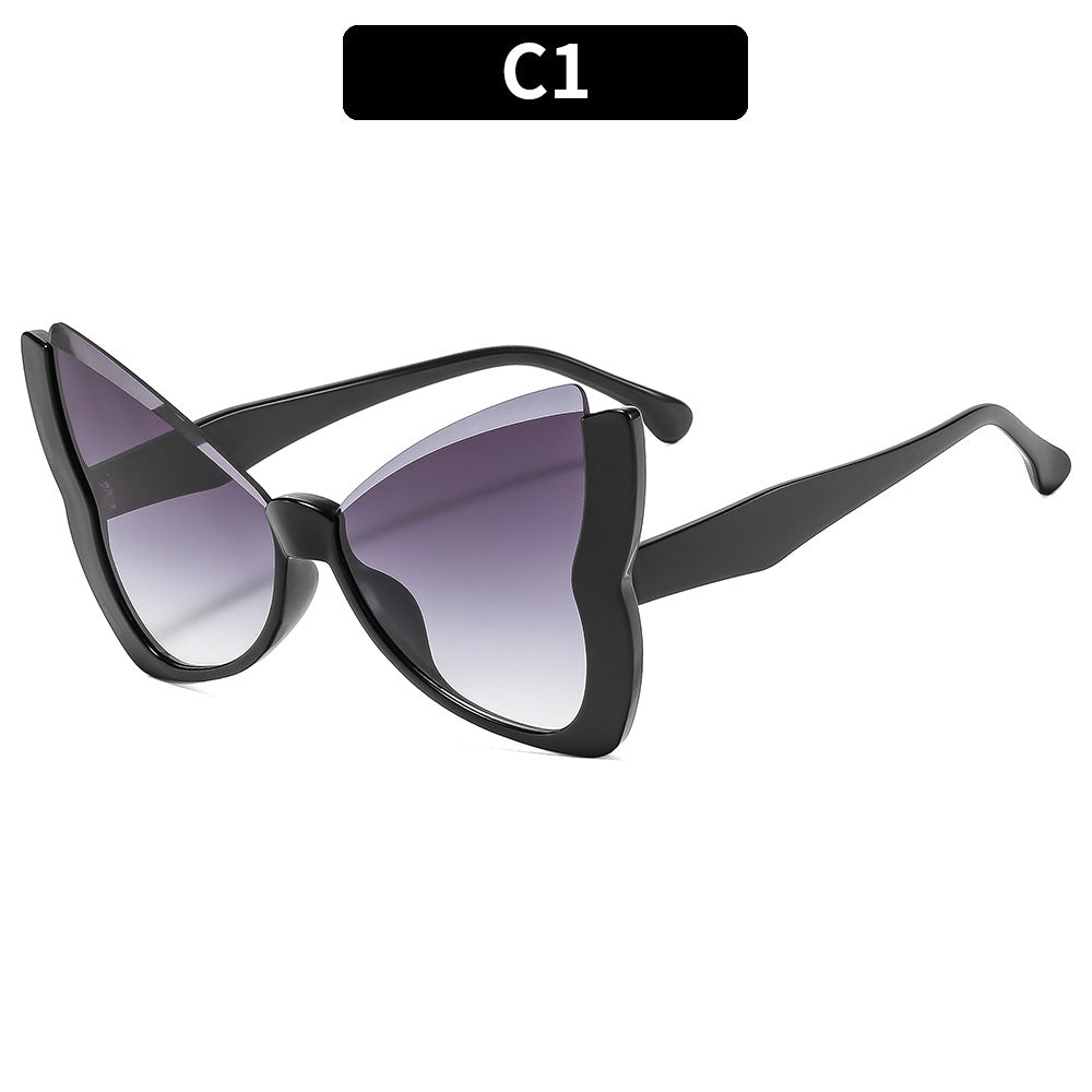 Oversized Butterfly Frame Sunglasses