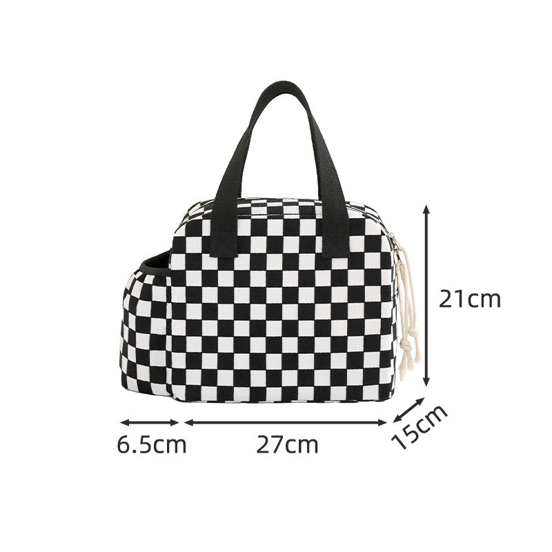 Insulated Heart Print Lunch Tote Bowlift