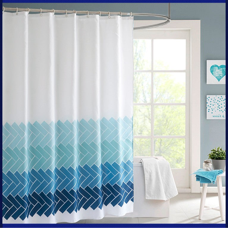 Modern Geometric Shower Curtain Bowlift