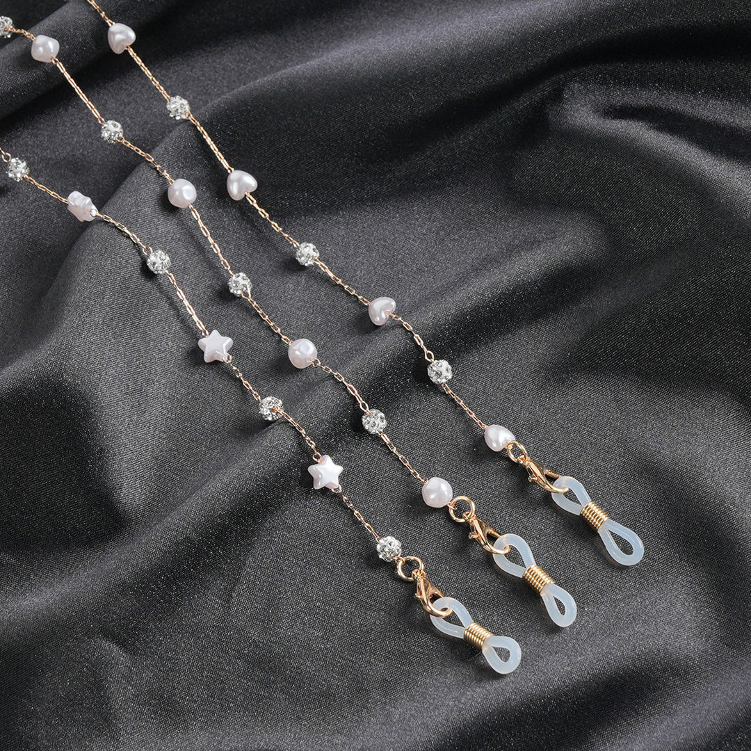 Elegantly Beaded Eyewear Chain Bowlift