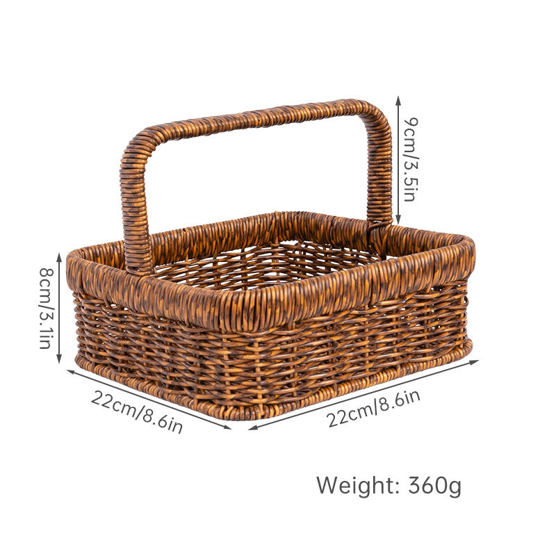 Handcrafted Natural Fiber Storage Basket Bowlift