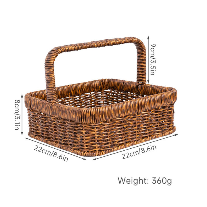 Handcrafted Natural Fiber Storage Basket Bowlift