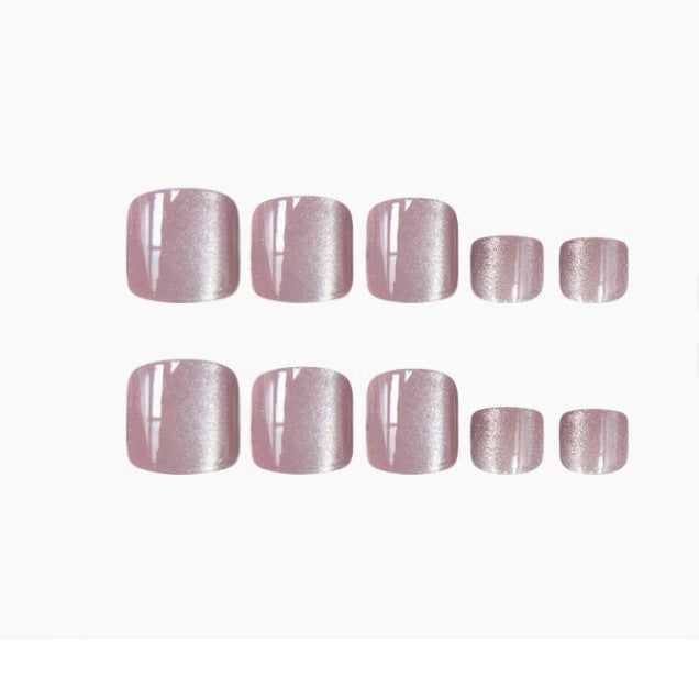 Decorative Glittered Toe Nail Art Bowlift