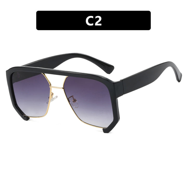 Ladies fashionable oversized sunglasses with elegant, faceted frame construction Bowlift
